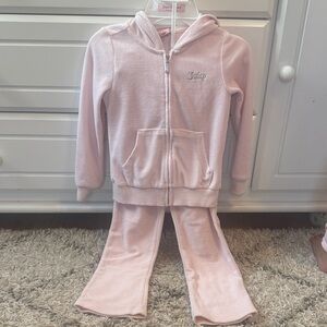 Juicy Couture Light Pink Velour Set